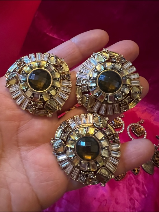 Betsey Johnson Ultra Rare Earrings and Ring Set